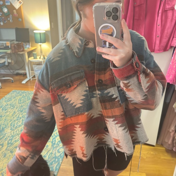 Aztec/Western Style Shacket - Picture 2 of 3